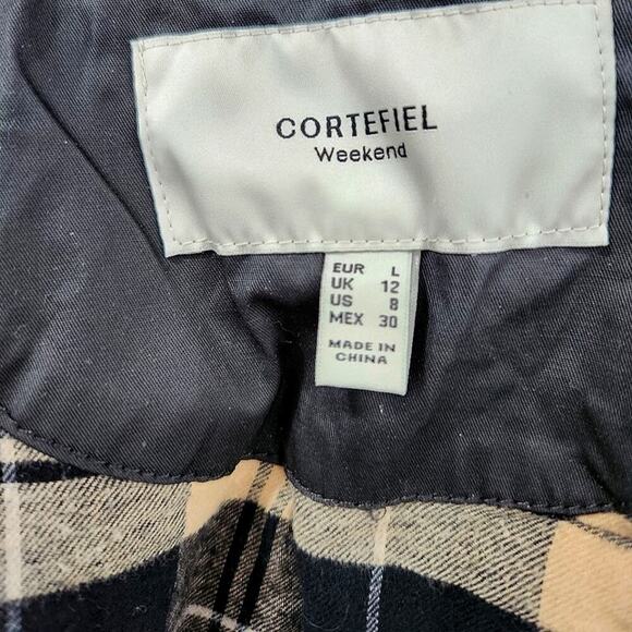 Cortefiel Waxed Double Breasted Rain Coat Size 8 - Picture 6 of 8